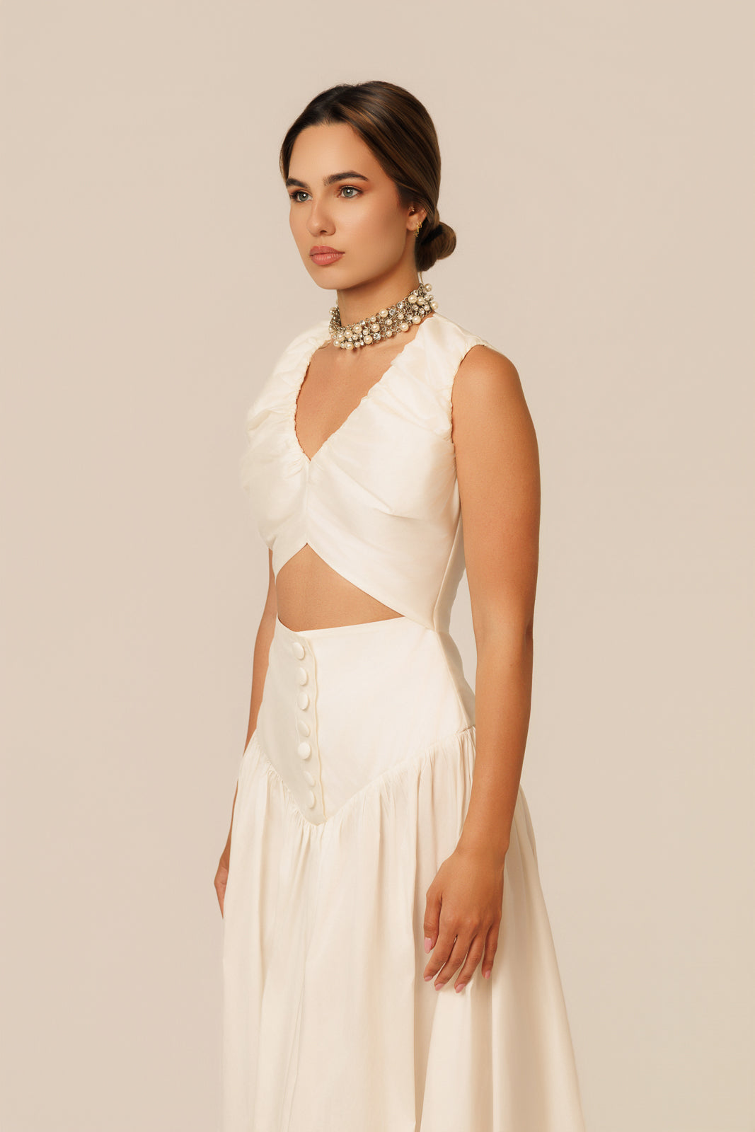 Noor dress white