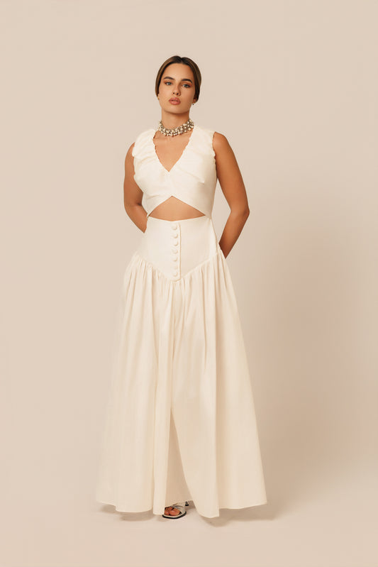 Noor dress white